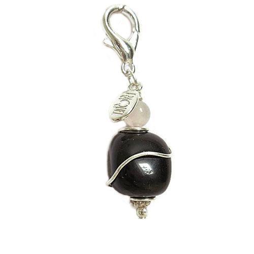 Black Obsidian Healing Dog Collar Charm Pawmulet